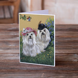 Maltese Mr & Mrs Greeting Cards and Envelopes Pack of 8