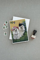 Maltese Mr & Mrs Greeting Cards and Envelopes Pack of 8