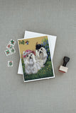 Maltese Mr & Mrs Greeting Cards and Envelopes Pack of 8