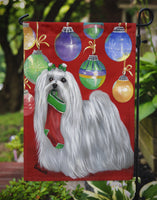 Maltese Christmas Stocking Stuffer Flag Garden Size PPP3114GF