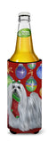 Maltese Christmas Stocking Stuffer Ultra Hugger for slim cans PPP3114MUK