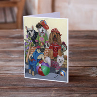 Dogs Mutli-Breed Neighborhood Greeting Cards and Envelopes Pack of 8