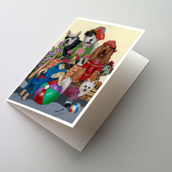 Buy this Dogs Mutli-Breed Neighborhood Greeting Cards and Envelopes Pack of 8