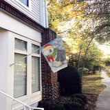 Old English Sheepdog Christmas Flag Canvas House Size PPP3117CHF