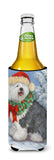 Old English Sheepdog Christmas Ultra Hugger for slim cans PPP3117MUK