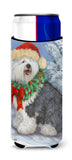 Buy this Old English Sheepdog Christmas Ultra Hugger for slim cans PPP3117MUK