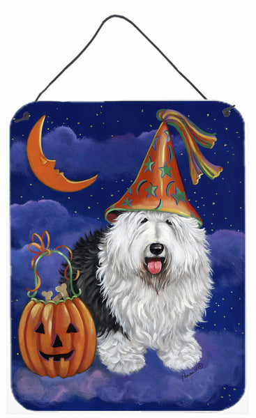 Buy this Old English Sheepdog Halloween Wall or Door Hanging Prints PPP3118DS1216