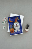 Old English Sheepdog Halloween Greeting Cards and Envelopes Pack of 8