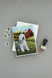 Old English Sheepdog Heaven Greeting Cards and Envelopes Pack of 8