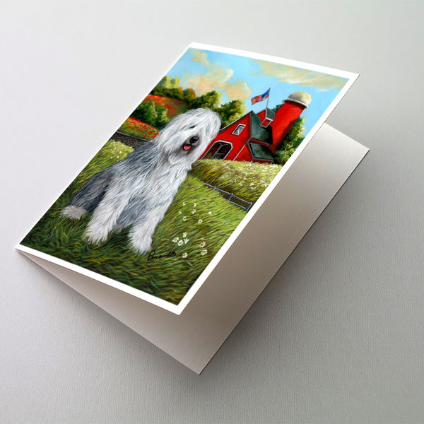 Buy this Old English Sheepdog Heaven Greeting Cards and Envelopes Pack of 8