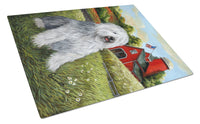 Buy this Old English Sheepdog Heaven Glass Cutting Board Large PPP3119LCB