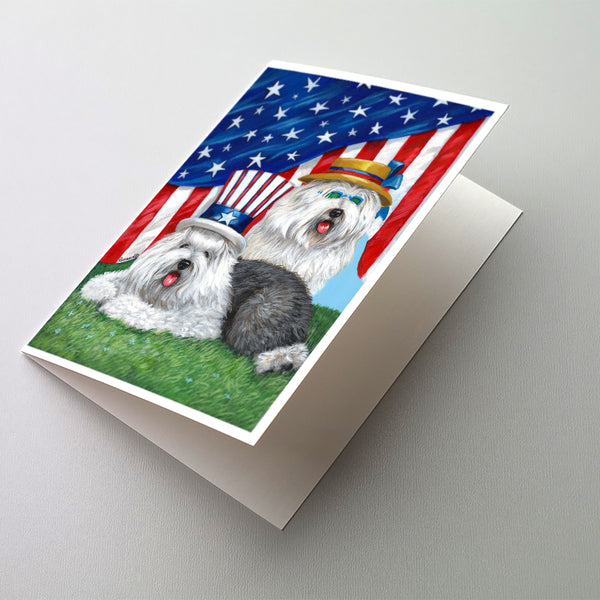 Buy this Old English Sheepdog USA Greeting Cards and Envelopes Pack of 8