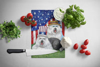 Old English Sheepdog USA Glass Cutting Board Large PPP3121LCB