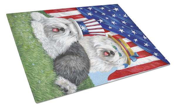 Buy this Old English Sheepdog USA Glass Cutting Board Large PPP3121LCB