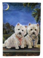 Buy this Westie Moonlight Stroll Flag Canvas House Size PPP3122CHF