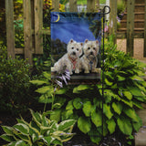 Westie Moonlight Stroll Flag Garden Size PPP3122GF