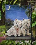 Westie Moonlight Stroll Flag Garden Size PPP3122GF