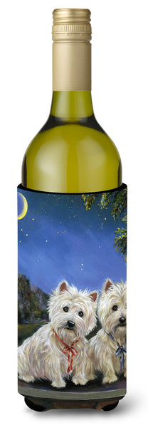 Buy this Westie Moonlight Stroll Wine Bottle Hugger PPP3122LITERK