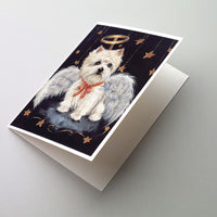 Buy this Westie Christmas Angel Greeting Cards and Envelopes Pack of 8