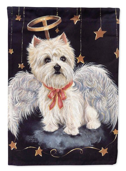 Buy this Westie Christmas Angel Flag Garden Size PPP3123GF