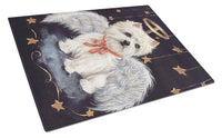Buy this Westie Christmas Angel Glass Cutting Board Large PPP3123LCB