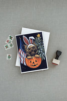 Yorkie for All Seasons Greeting Cards and Envelopes Pack of 8