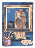 Buy this Yorkie Pretty as a Picture Flag Canvas House Size PPP3126CHF