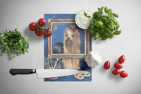 Yorkie Pretty as a Picture Glass Cutting Board Large PPP3126LCB