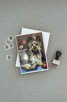 Yorkie Teacher's Pet Greeting Cards and Envelopes Pack of 8