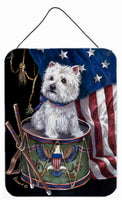 Buy this Westie Little Drummer Boy USA Wall or Door Hanging Prints PPP3129DS1216