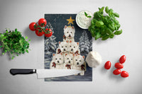 Westie Christmas Family Tree Glass Cutting Board Large PPP3130LCB