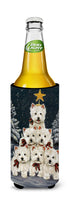 Westie Christmas Family Tree Ultra Hugger for slim cans PPP3130MUK