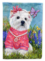Buy this Westie Springtime Flag Canvas House Size PPP3132CHF