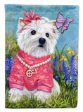 Buy this Westie Springtime Flag Canvas House Size PPP3132CHF