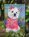 Westie Springtime Flag Garden Size PPP3132GF