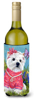 Buy this Westie Springtime Wine Bottle Hugger PPP3132LITERK