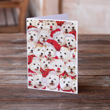 Westie Christmas a Plenty Greeting Cards and Envelopes Pack of 8