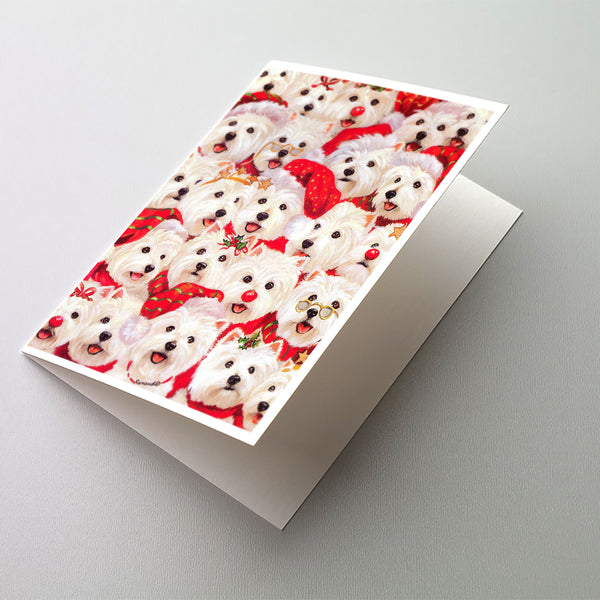 Buy this Westie Christmas a Plenty Greeting Cards and Envelopes Pack of 8