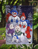 Westie Snowpeople Flag Garden Size PPP3135GF