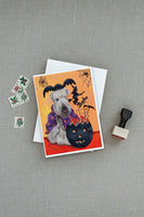 Wheaten Terrier Halloween Greeting Cards and Envelopes Pack of 8