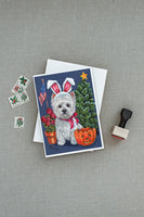 Westie for All Seasons Greeting Cards and Envelopes Pack of 8