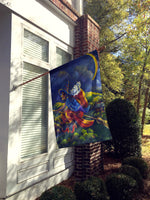 Westie Halloween Witch Flag Canvas House Size PPP3139CHF