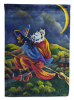 Buy this Westie Halloween Witch Flag Canvas House Size PPP3139CHF