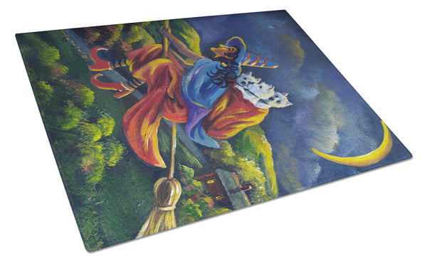 Buy this Westie Halloween Witch Glass Cutting Board Large PPP3139LCB