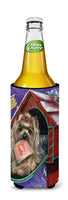 Yorkie Christmas Letter to Santa Ultra Hugger for slim cans PPP3140MUK