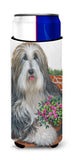 Buy this Bearded Collie Pot of Roses Ultra Hugger for slim cans PPP3141MUK