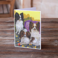 Papillon Party Pals Greeting Cards and Envelopes Pack of 8