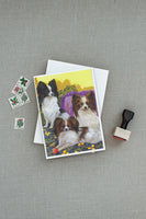 Papillon Party Pals Greeting Cards and Envelopes Pack of 8