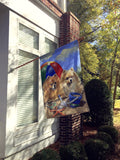 Pomeranian Beach Flag Canvas House Size PPP3145CHF