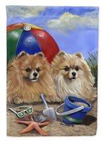 Buy this Pomeranian Beach Flag Canvas House Size PPP3145CHF